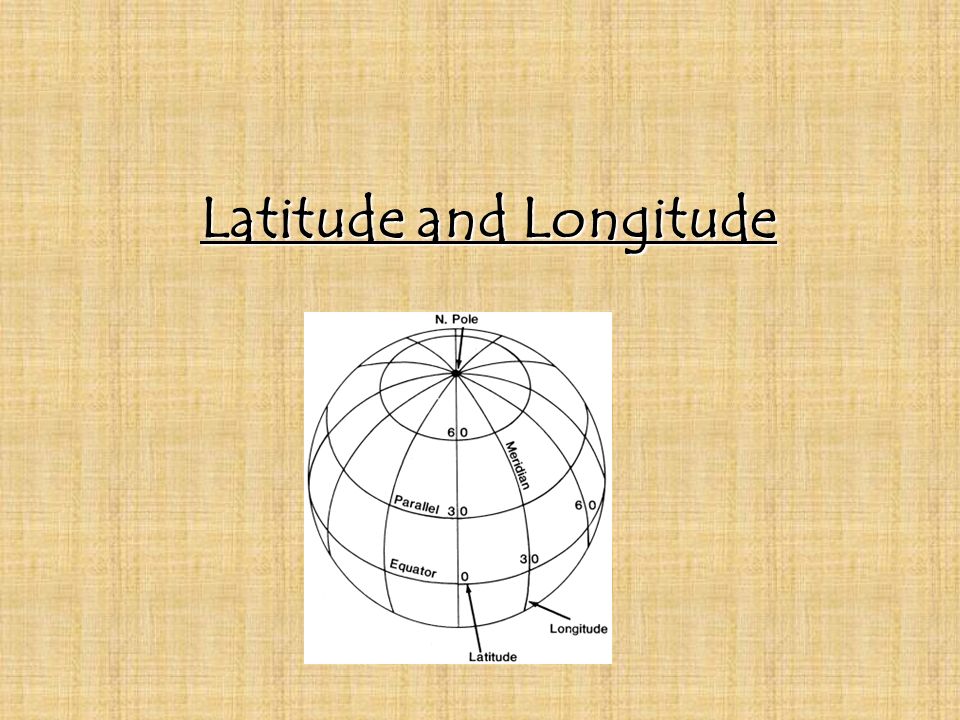Latitude and Longitude