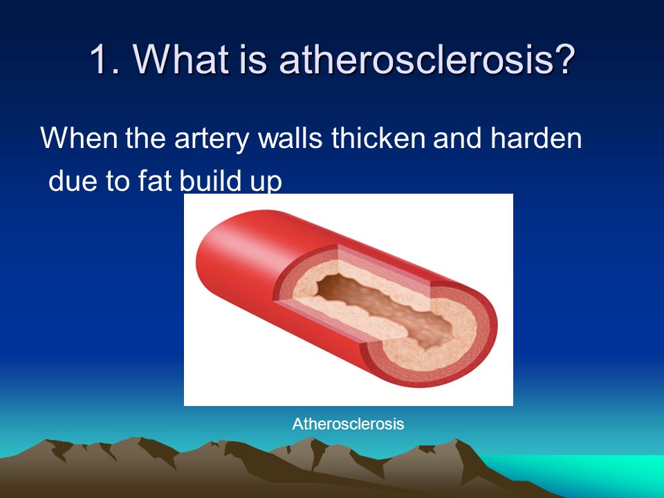 1. What is atherosclerosis