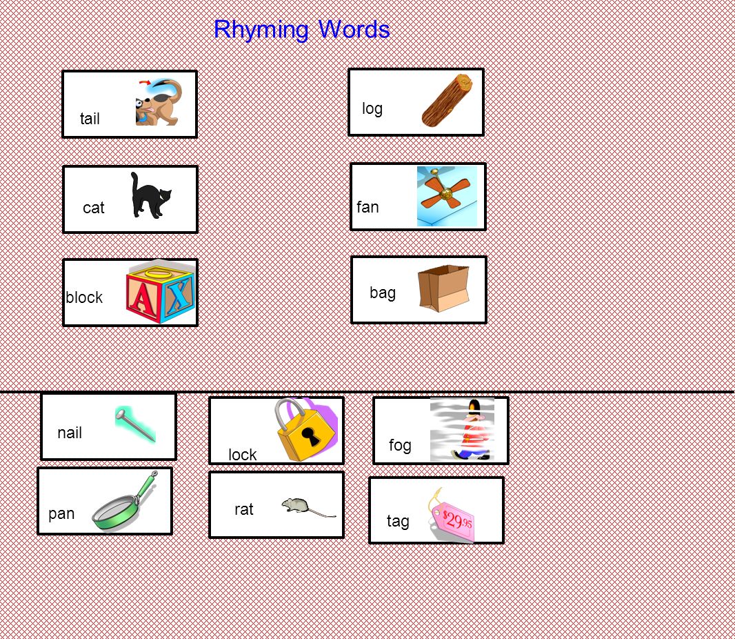 FREE Printable Rhyming Puzzles - The Kindergarten Connection