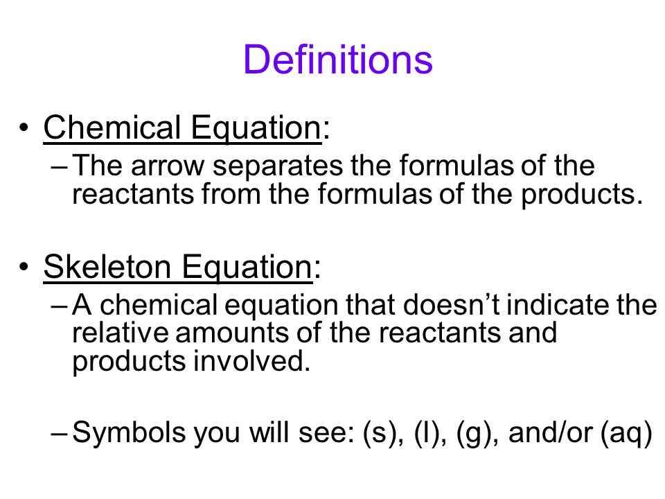Chemical Equations And Chemical Reactions Ppt Download