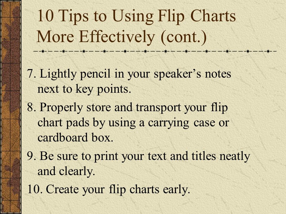 Create A Flip Chart
