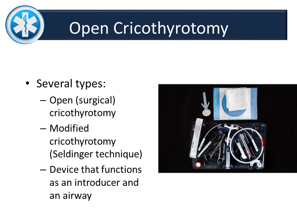 Surgical and Nonsurgical Cricothyrotomy - ppt download