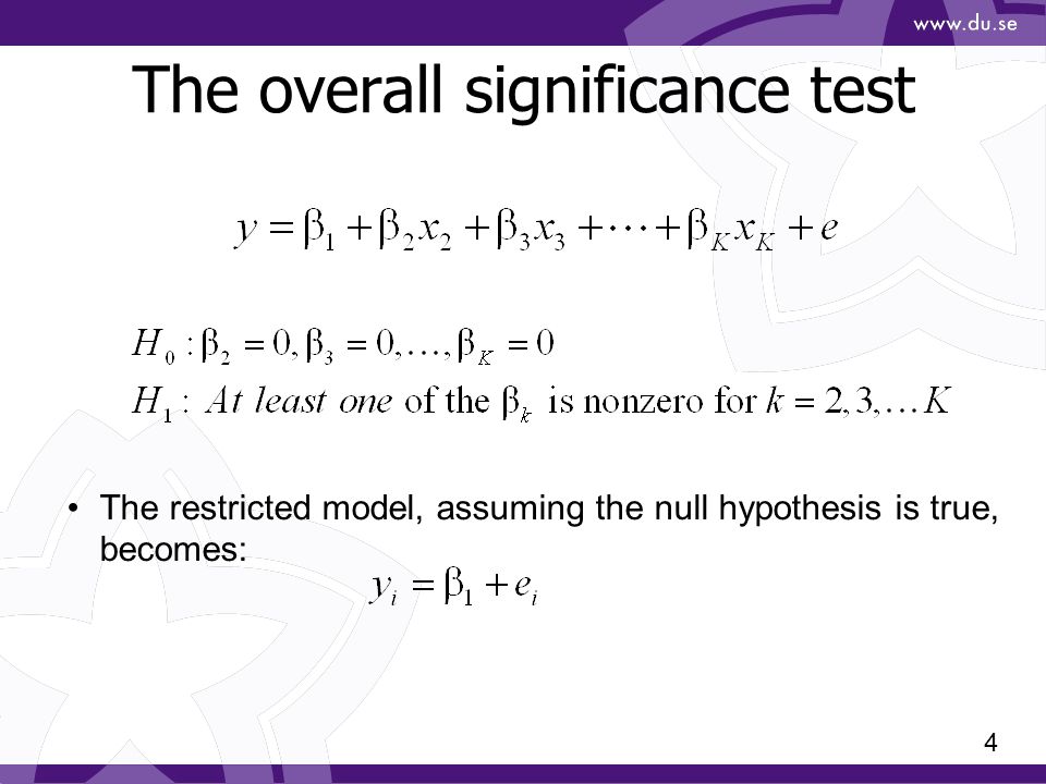 Chap 6 Further Inference in the Multiple Regression Model - ppt download
