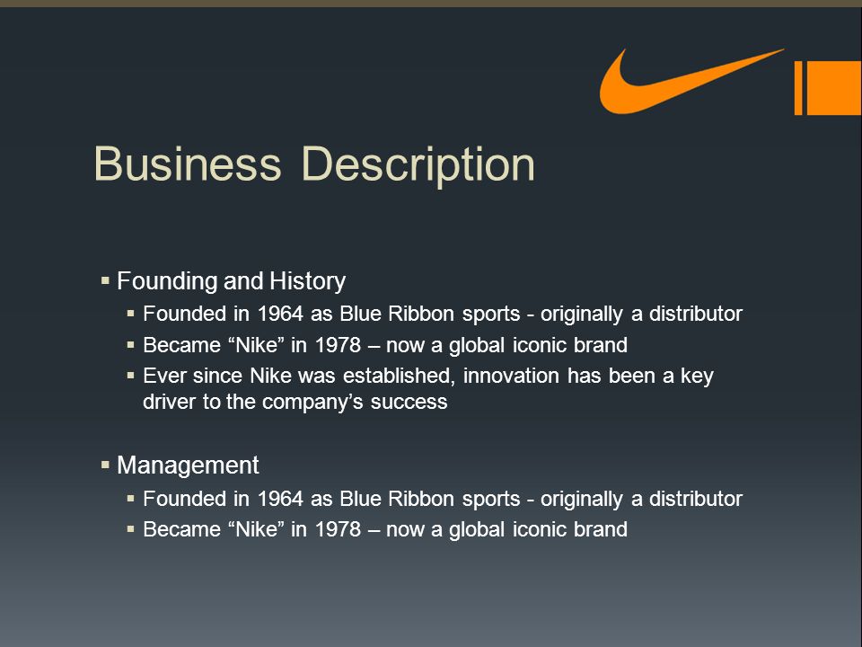 Klagen noodsituatie Verbinding Nike Business Description Online, SAVE 52% - pacificlanding.ca