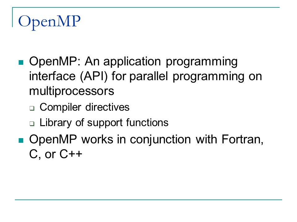 MPI and OpenMP. - ppt download