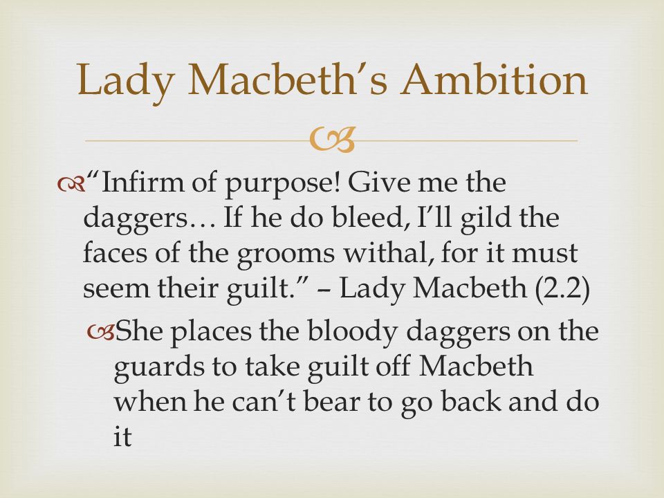 lady macbeths ambition