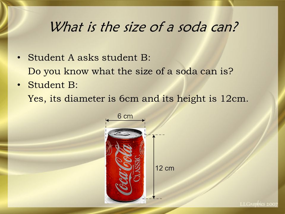 How Tall Is A Soda Can