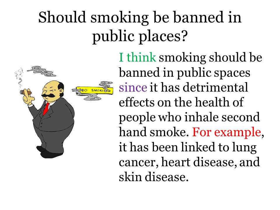 why should smoking be banned in all public places