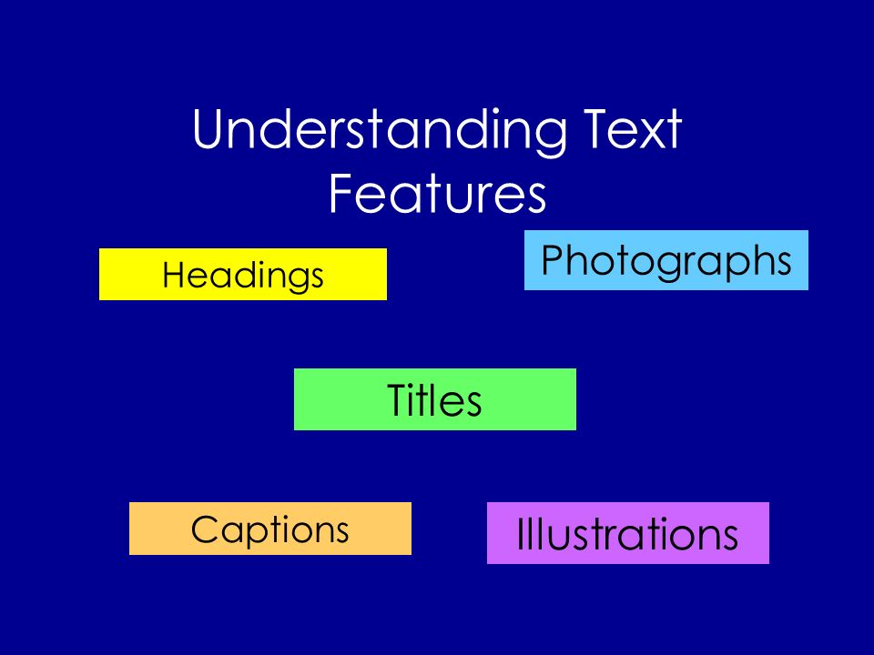 Understanding Text Features