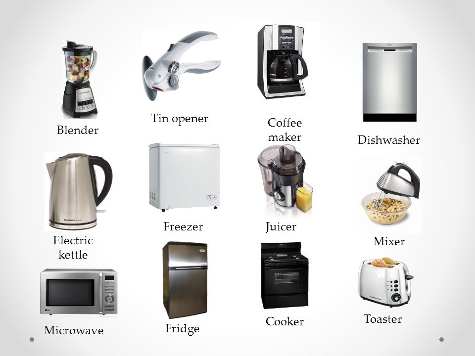 https://slideplayer.com/slide/9130283/27/images/3/Tin+opener+Coffee+maker.+Blender.+Dishwasher.+Freezer.+Juicer.+Electric+kettle.+Mixer.+Toaster..jpg