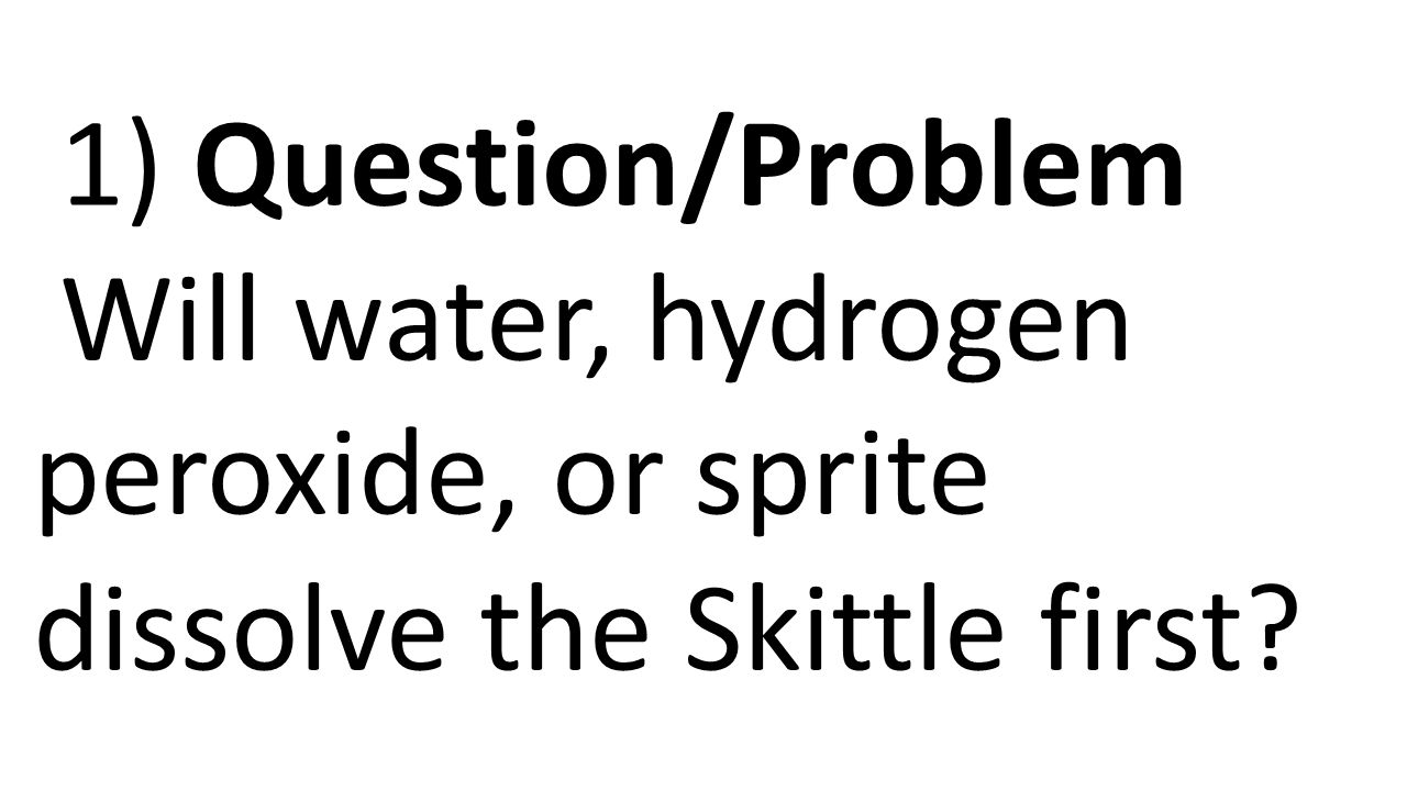 Science Fair Skittles Lab Ppt Video Online Download