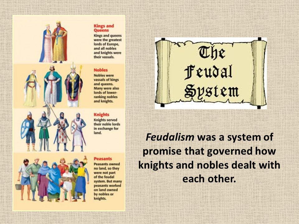 Feudalism was a system of promise that governed how