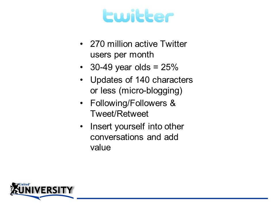 270 million active Twitter users per month