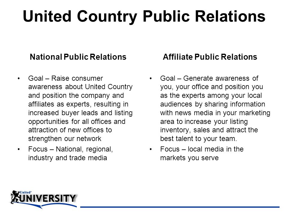 United Country Public Relations