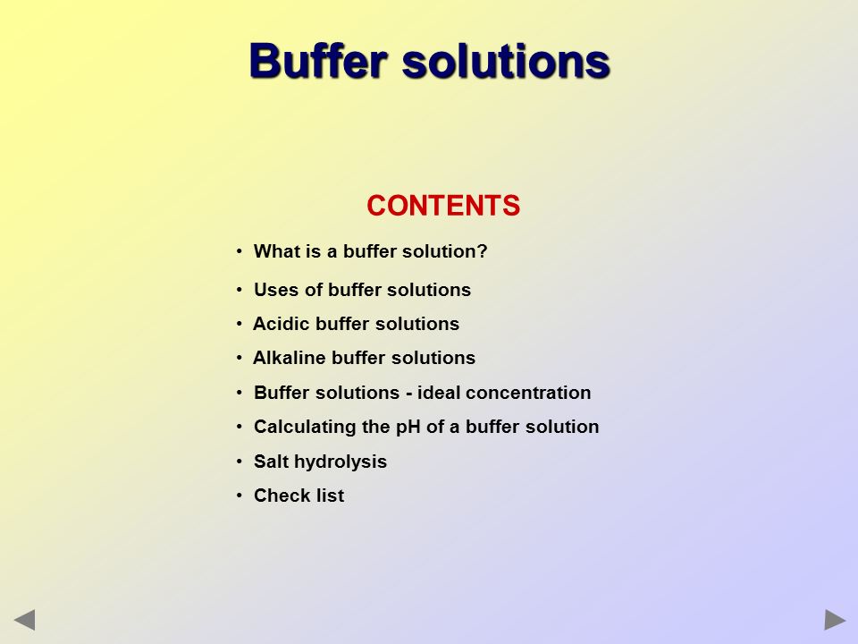 BUFFER SOLUTIONS. - ppt download