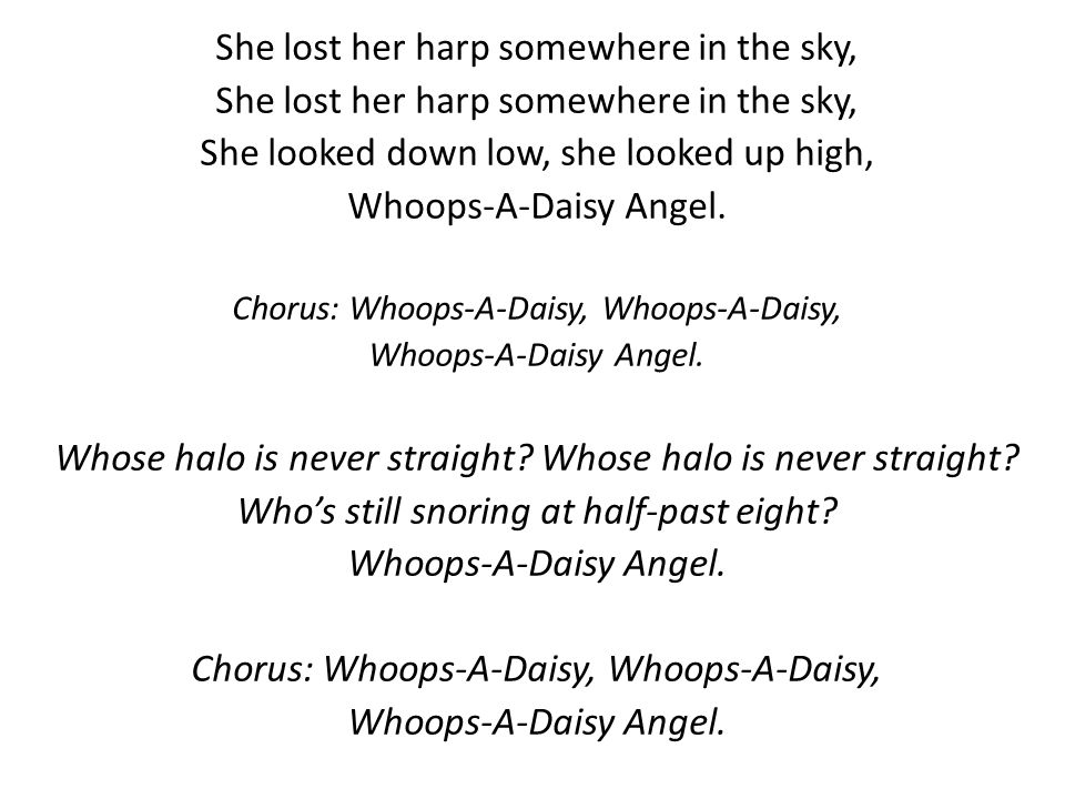 Whoops-A-Daisy Angel Which Angel is always late? - ppt download
