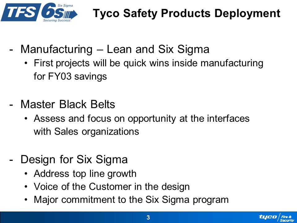 Tyco Safety Products Deployment