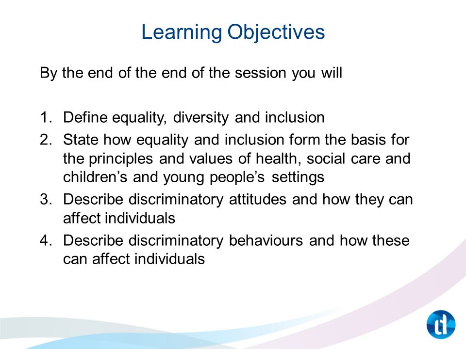 explain the meaning of equality diversity and inclusion