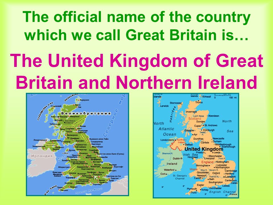 Great britain official name the united