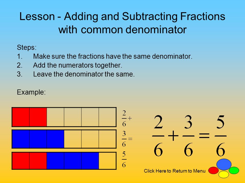 Adding And Subtracting Fractions With Unlike Denominators - Ppt Video Online Download