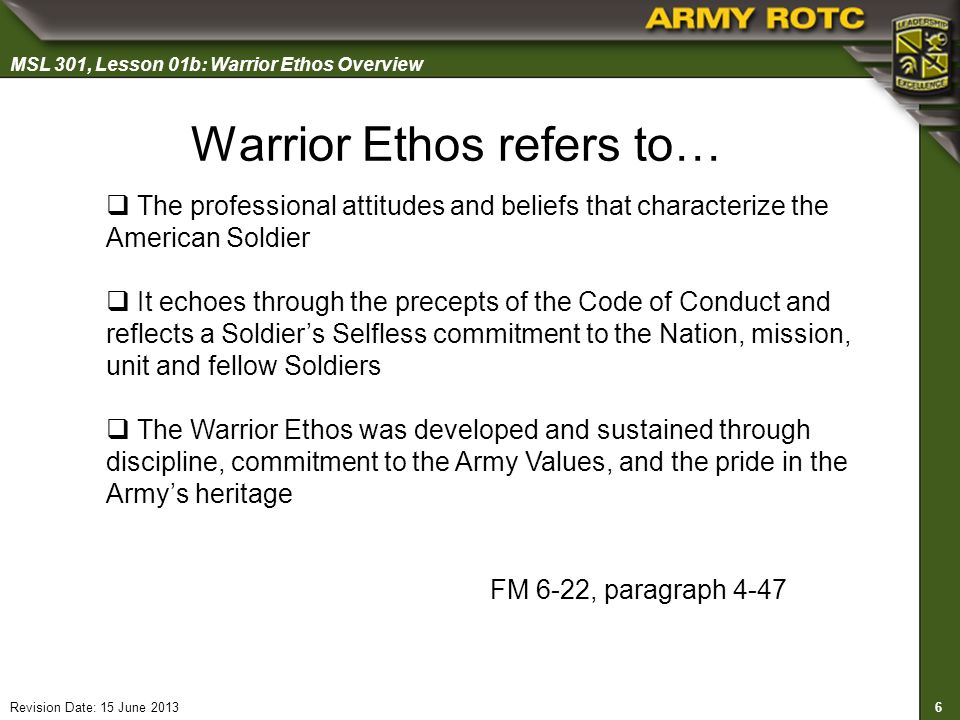 warrior ethos book summary