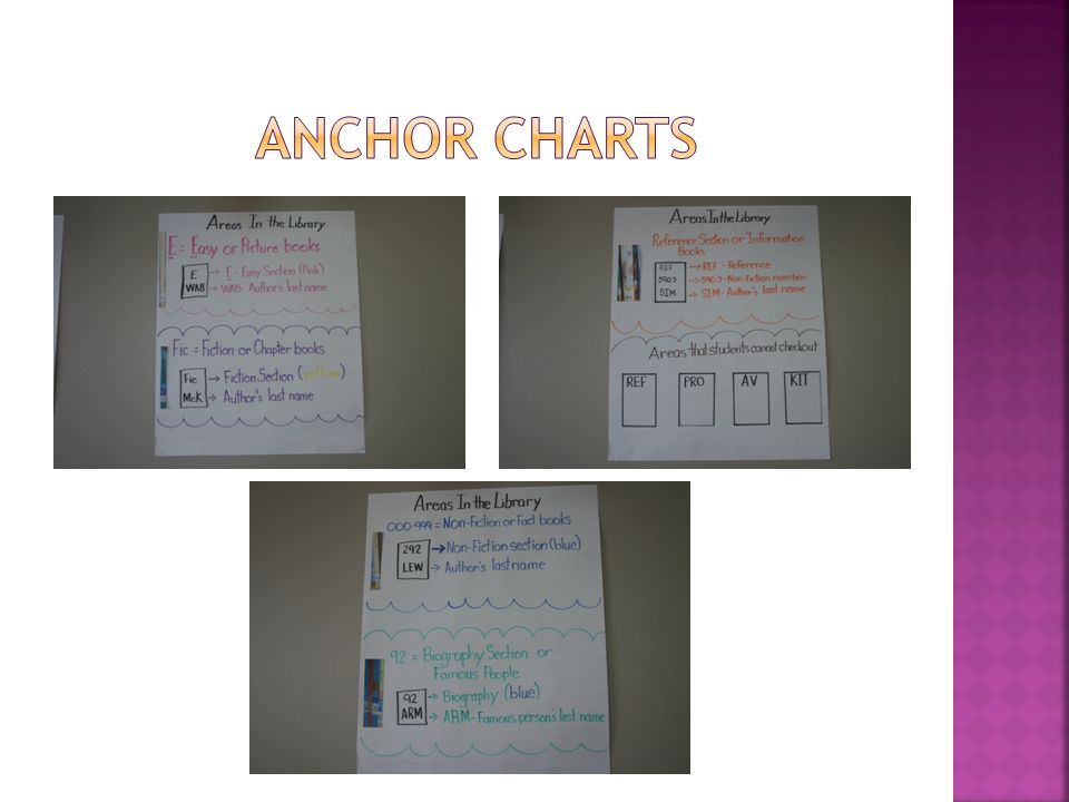 Library Anchor Charts