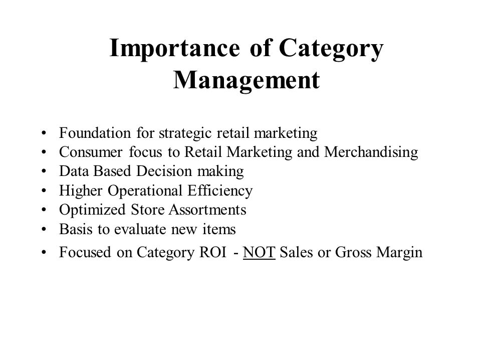 Merchandise and Category Management - SpringerLink
