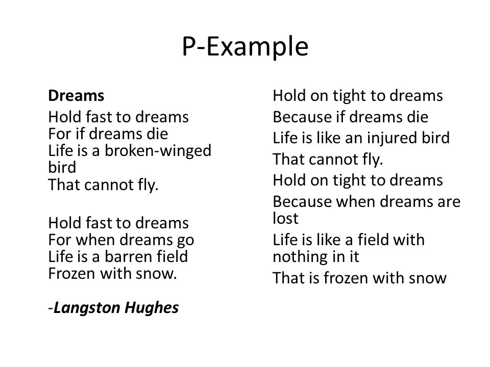 langston hughes hold fast to dreams