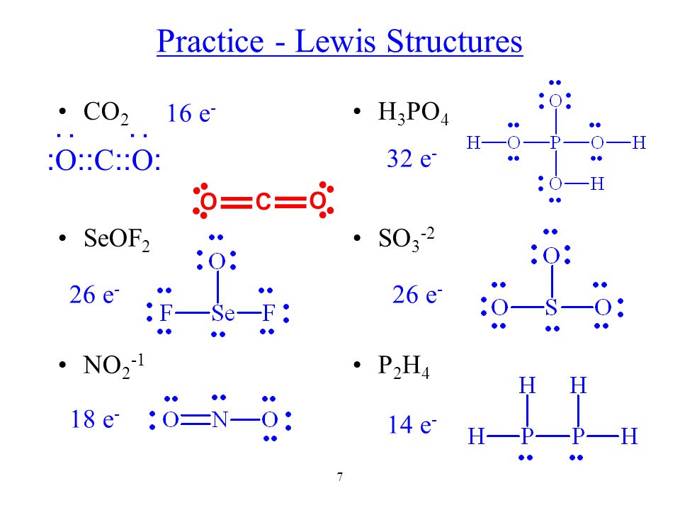 Practice - Lewis Structures.