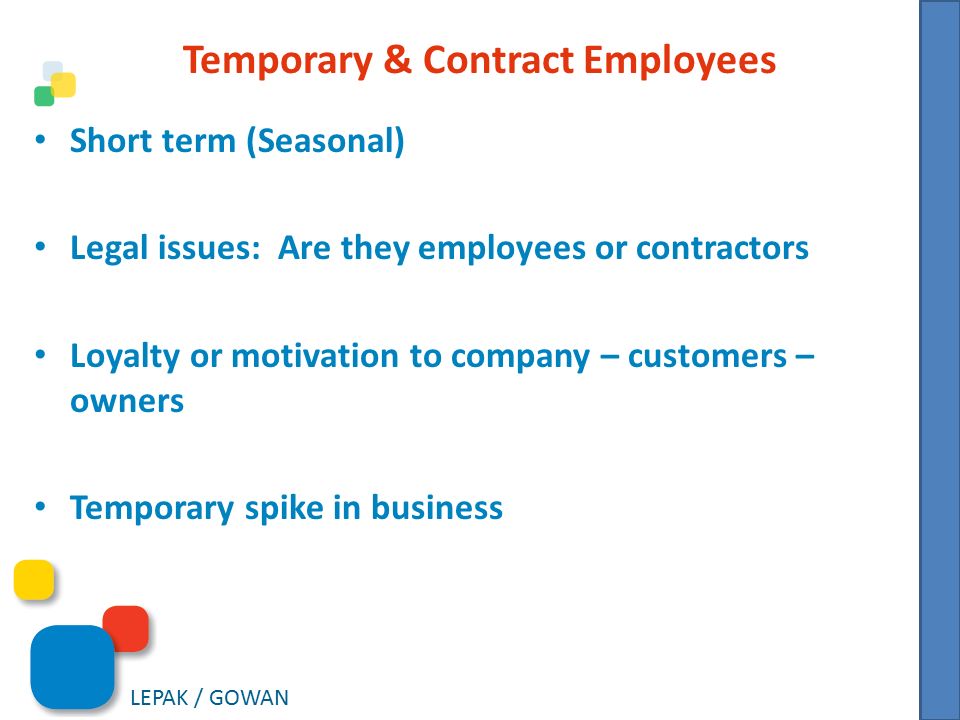 Temporary & Contract Employees