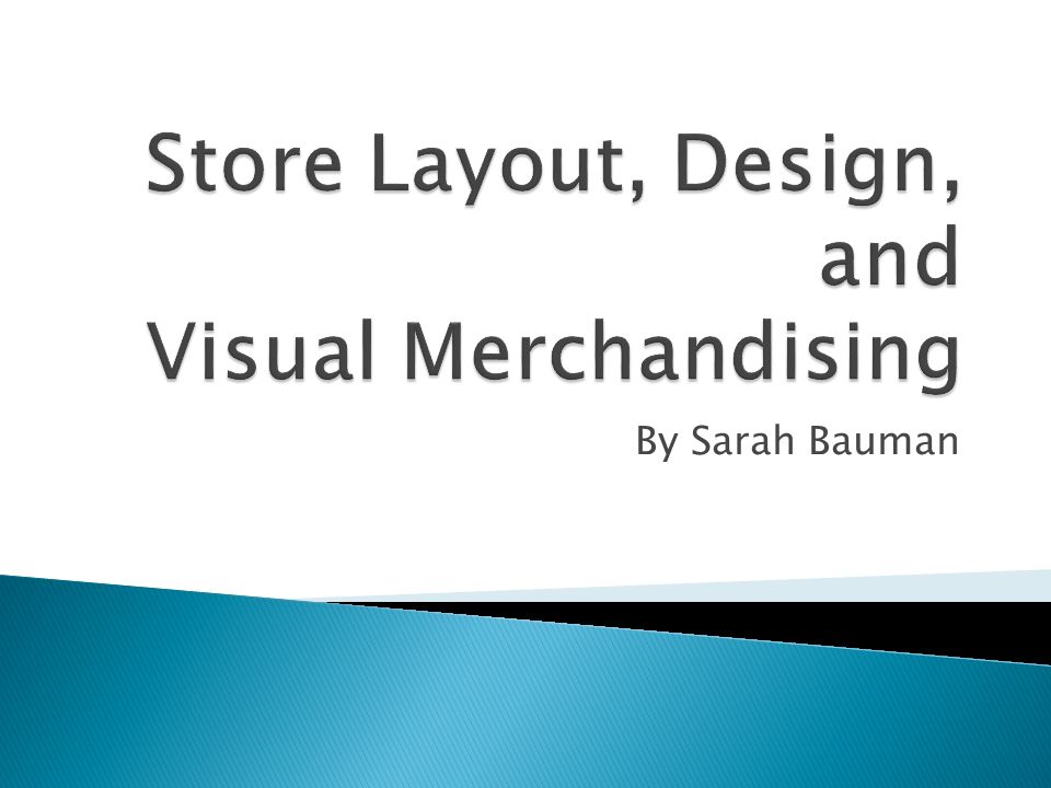 Retail store design and visual merchandising