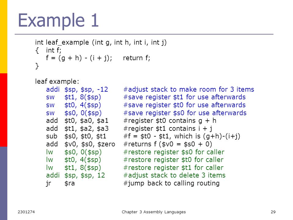 Chapter 3 Assembly Languages