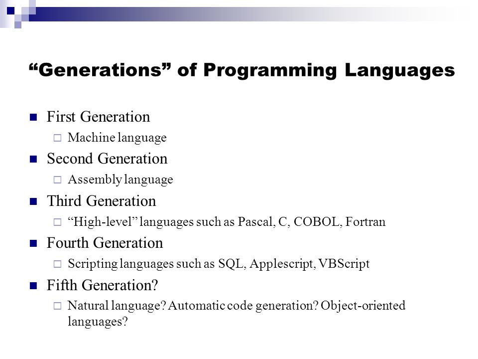 Programming Languages - ppt video online download
