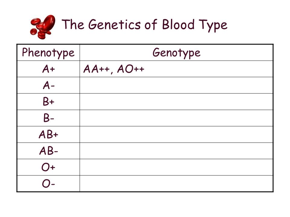 Blood Types The Genetics Of Blood Type Ppt Download