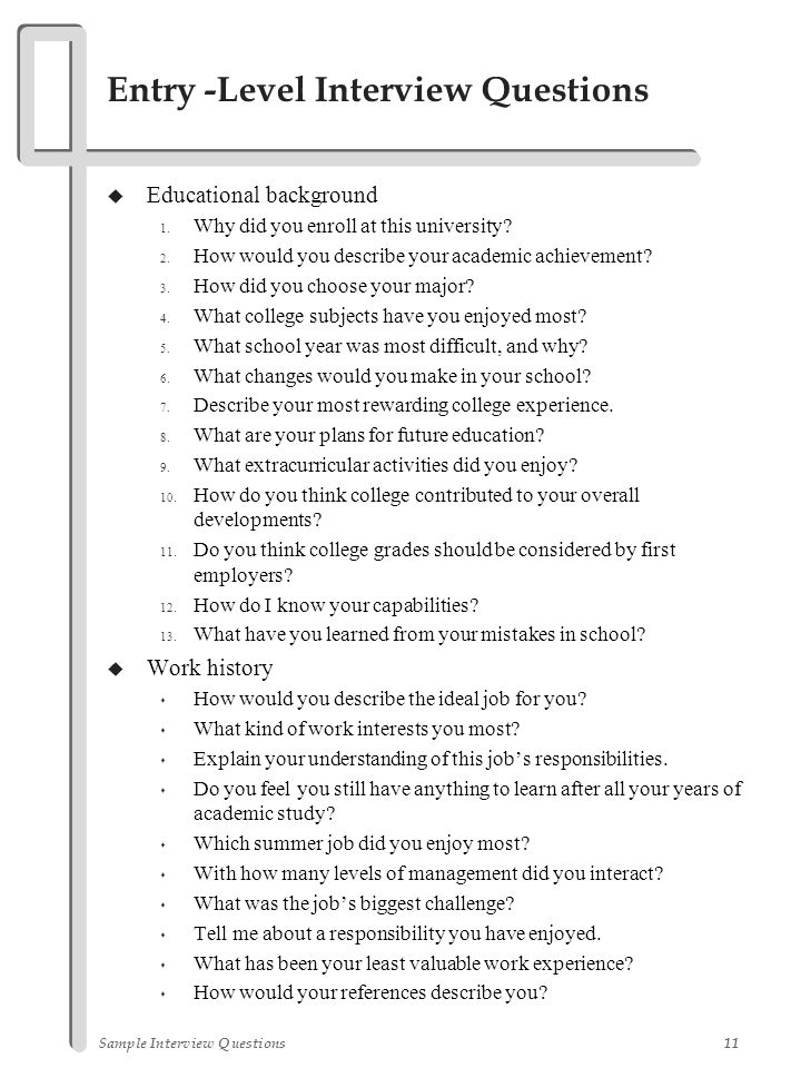 sample interview questions ppt video online download how to describe your educational background