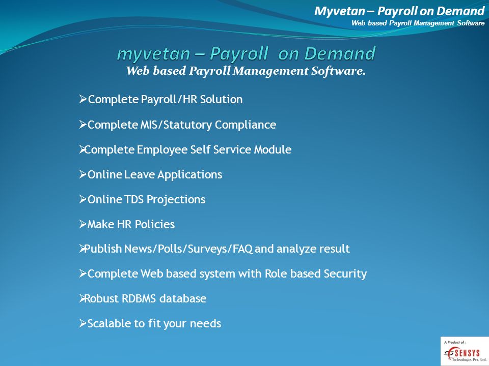 myvetan – Payroll on Demand