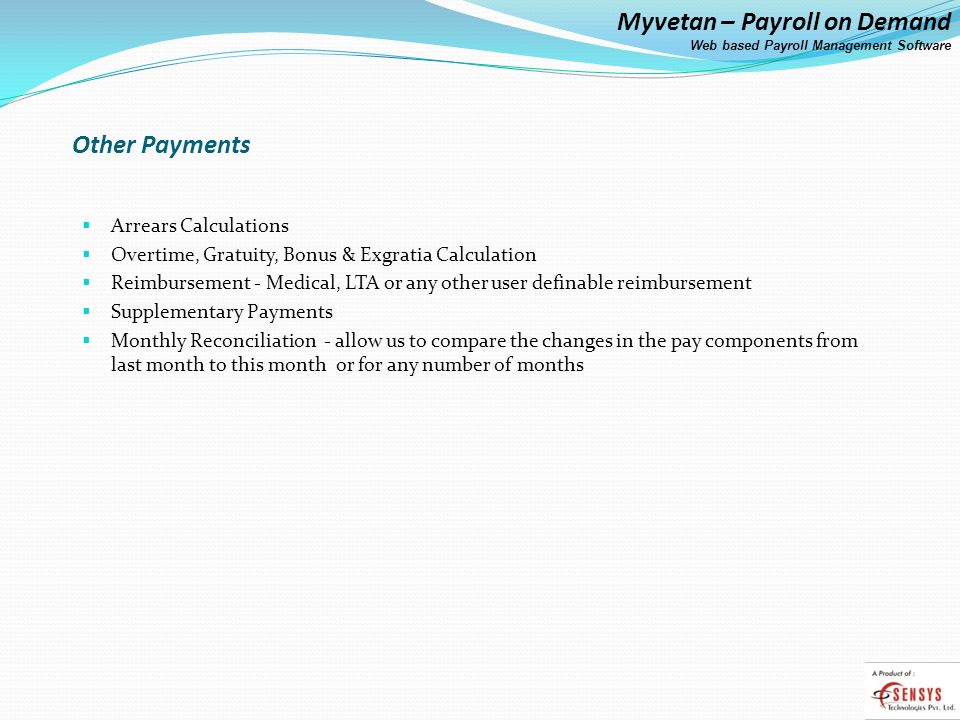 Other Payments Arrears Calculations
