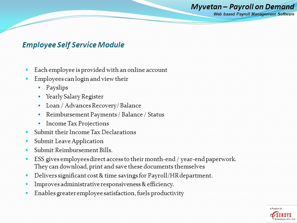 Employee Self Service Module