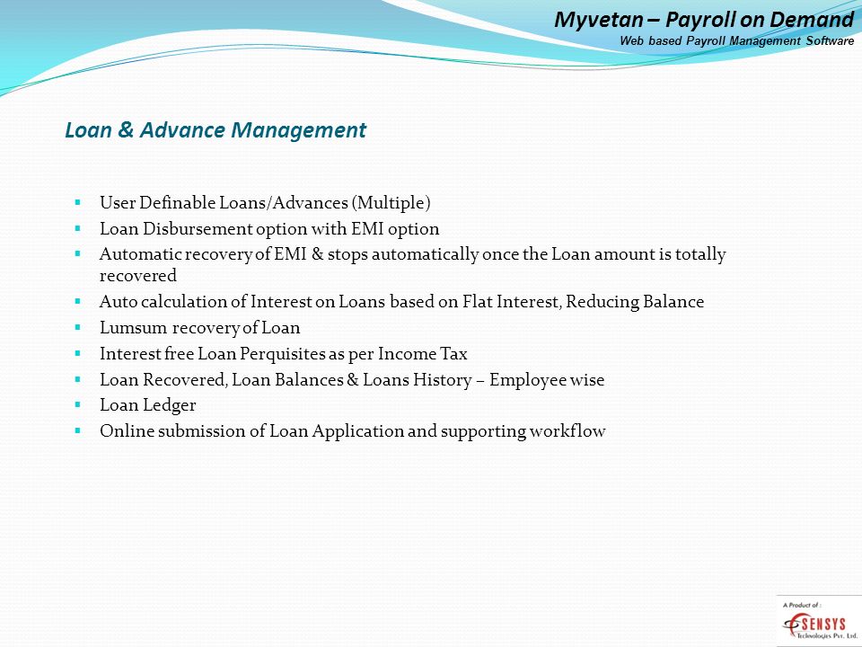 Loan & Advance Management