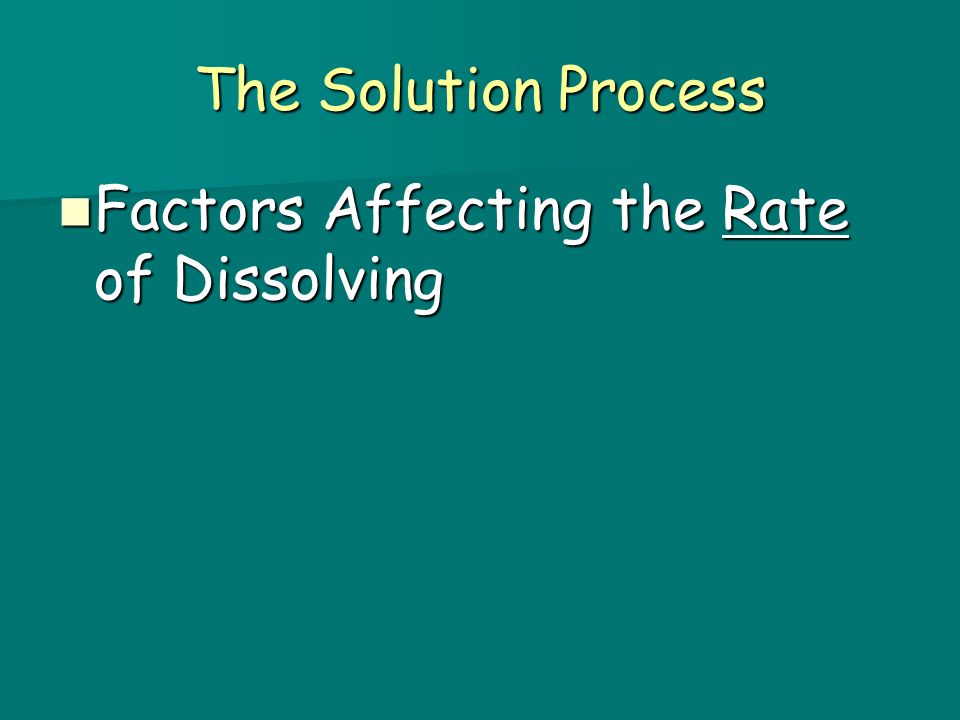 Solubility in Chemistry, Definition, Units & Factors - Video & Lesson Transcript