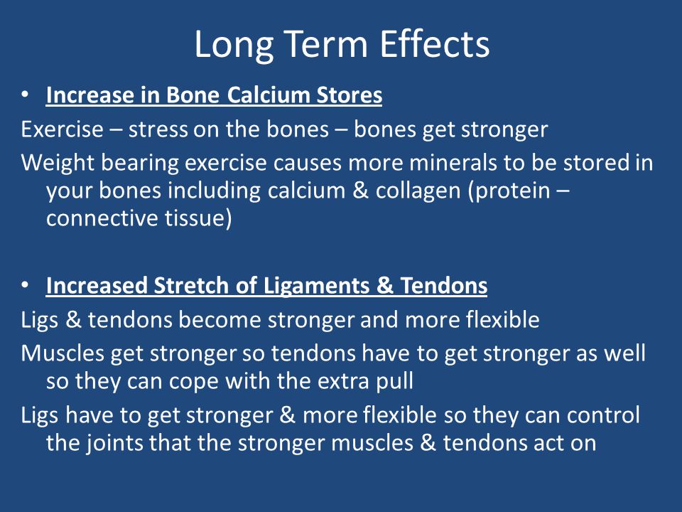 Short & Long Term Effects of Exercise on The Skeletal System - ppt download