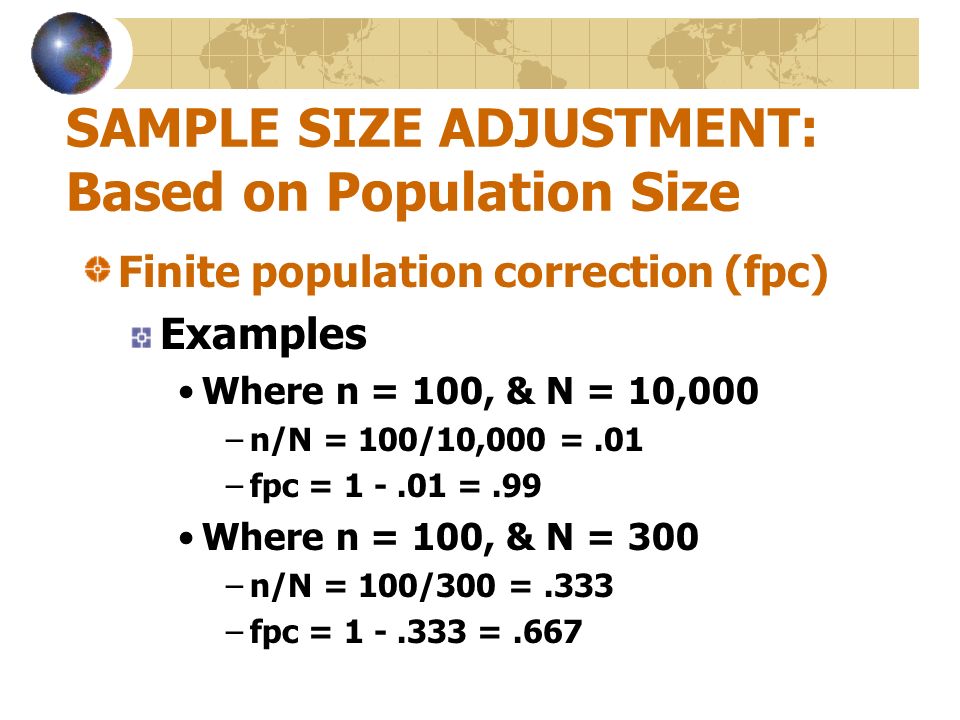 SAMPLE DESIGN: HOW MANY WILL BE IN THE SAMPLE—SAMPLE SIZE ADJUSTMENTS? -  ppt video online download