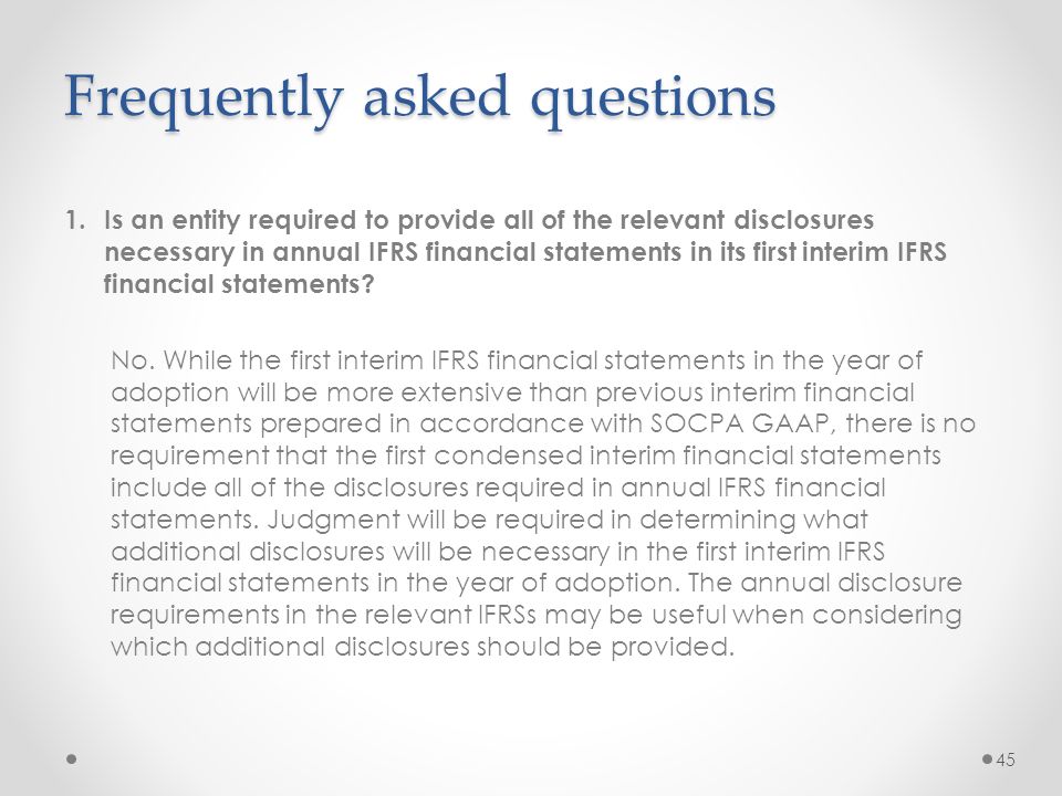 Socpa Ifrs Transition Project Ppt Download