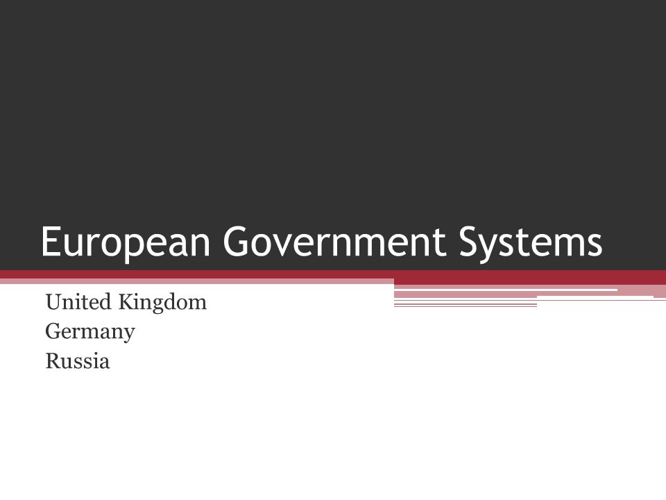 European Government Systems
