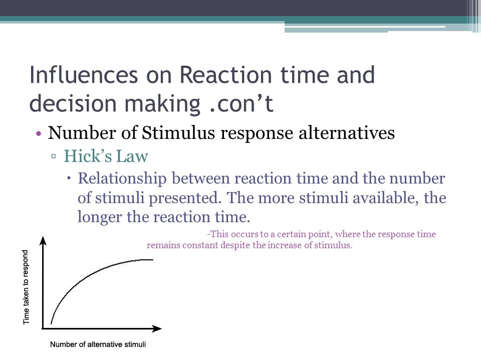 __________ reaction time is a stimulus response
