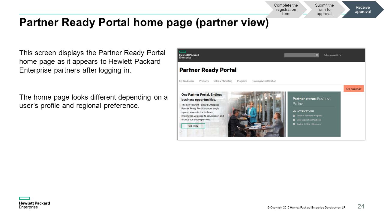 Hewlett packard enterprise partner ready portal