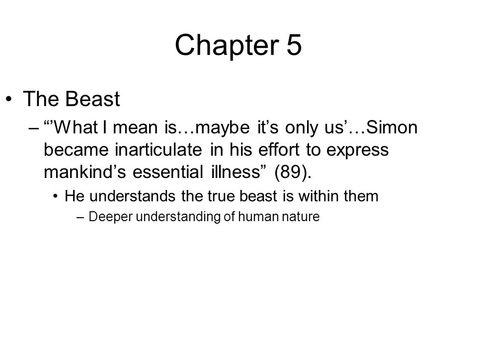 The Lord Of The Flies Chapters Ppt Download