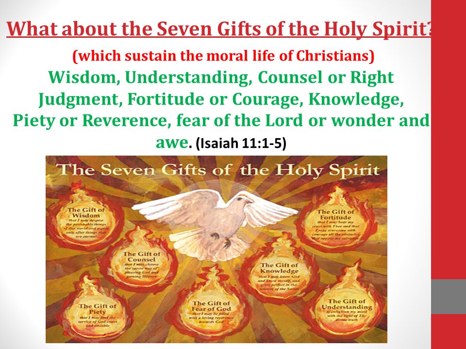 What About The Seven Gifts Of Holy Spirit