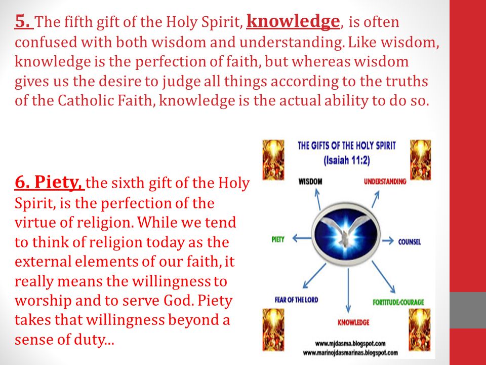 The Fifth Gift Of Holy Spirit Knowledge Is Often Conf With