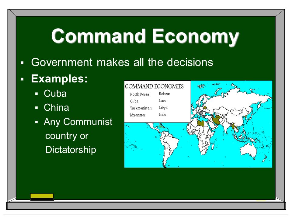 who makes all the decisions in a command economy